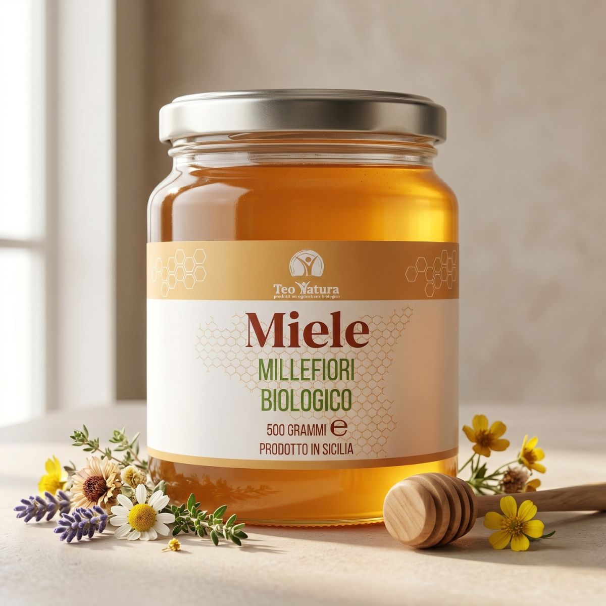 Miele Millefiori Biologico Siciliano