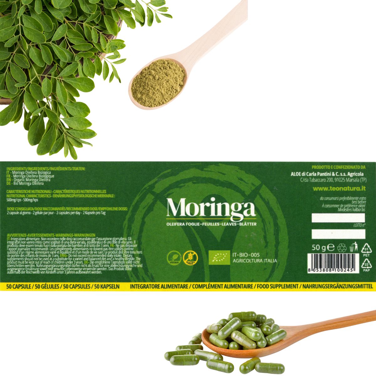 Moringa Oleifera Bio in Capsule | 50 Capsule