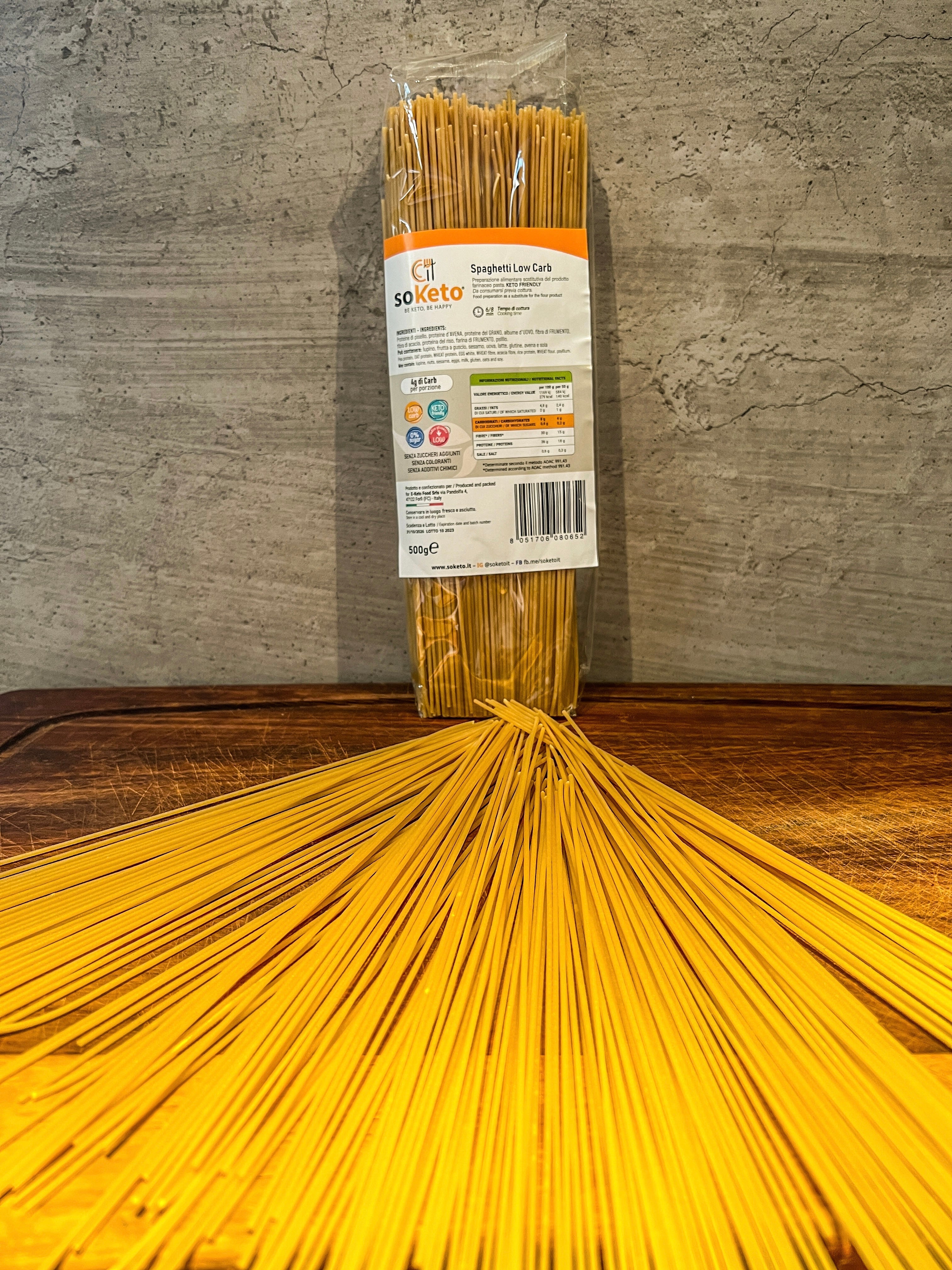 Spaghetti Low Carb Cheto solo 4gr di carboidrati