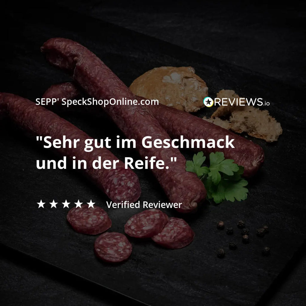 SEPP' Rind-Kaminwurzen - Viele Proteine & Extra mager (3 Stk.)