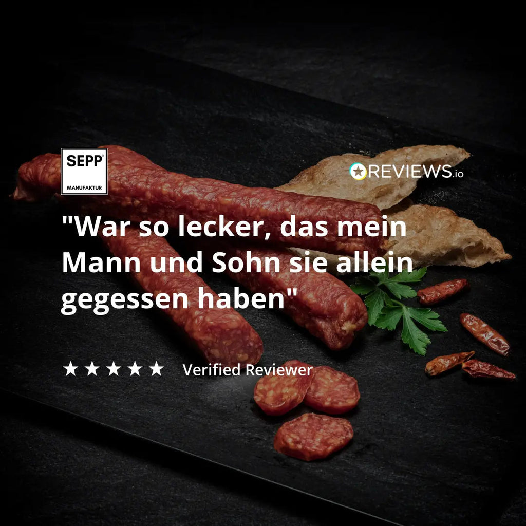 SEPP' Peperoncino-Kaminwurzen pikant (3 Stk.)