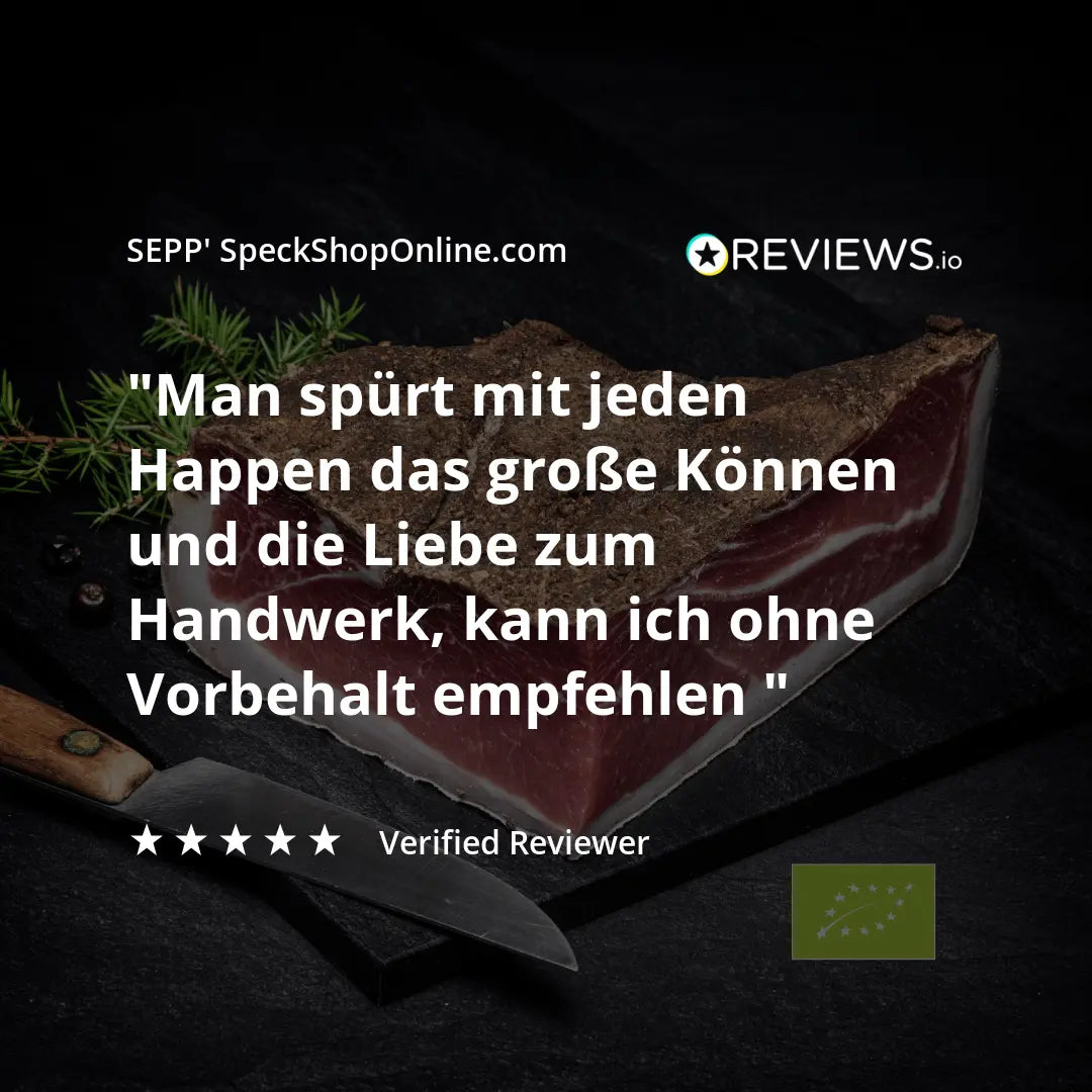 SEPP' BIO-Südtiroler Speck g.g.A. - 'Das Viertel' ohne Pökelsalz (IT BIO 013)