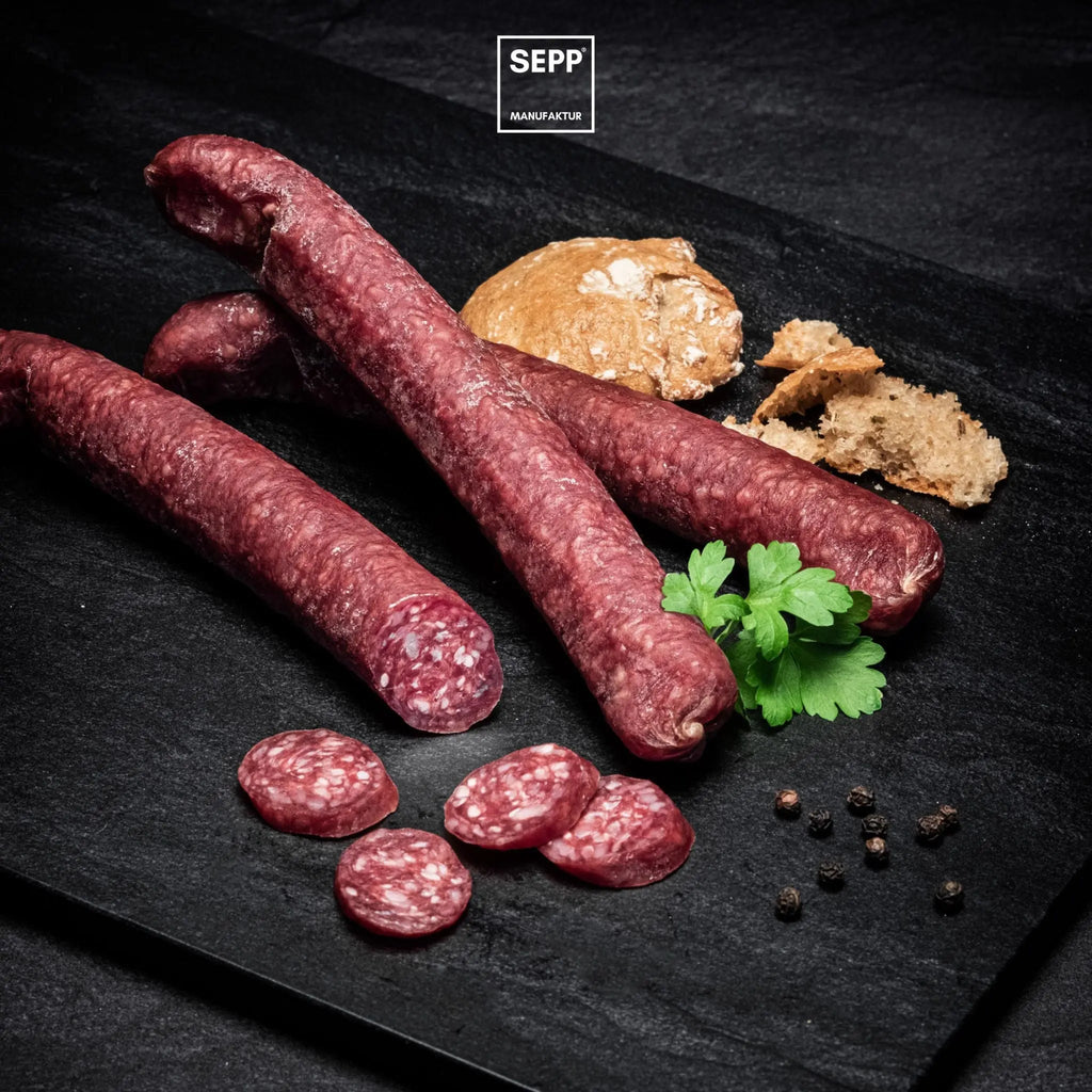SEPP' Rind-Kaminwurzen - Viele Proteine & Extra mager (3 Stk.)