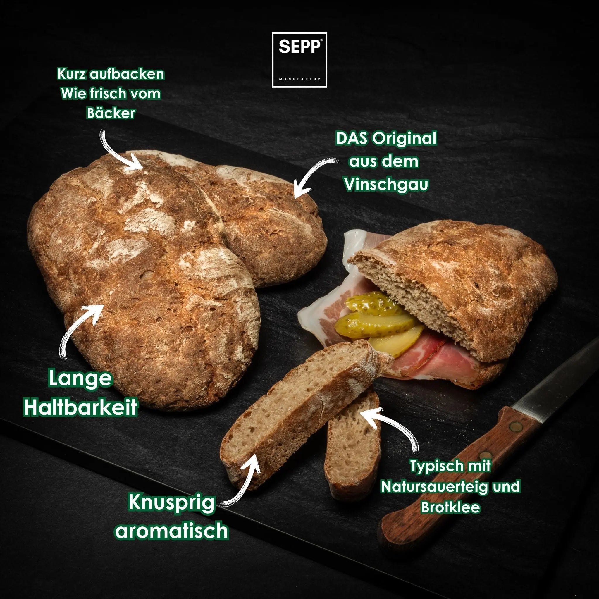 SEPP' Original Vinschgauer Paarlbrot (3 Stk.)