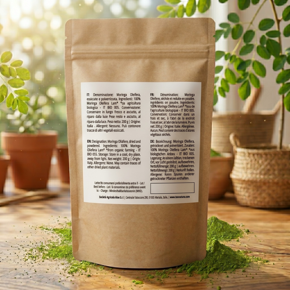 Moringa Oleifera Bio in Polvere | 200g