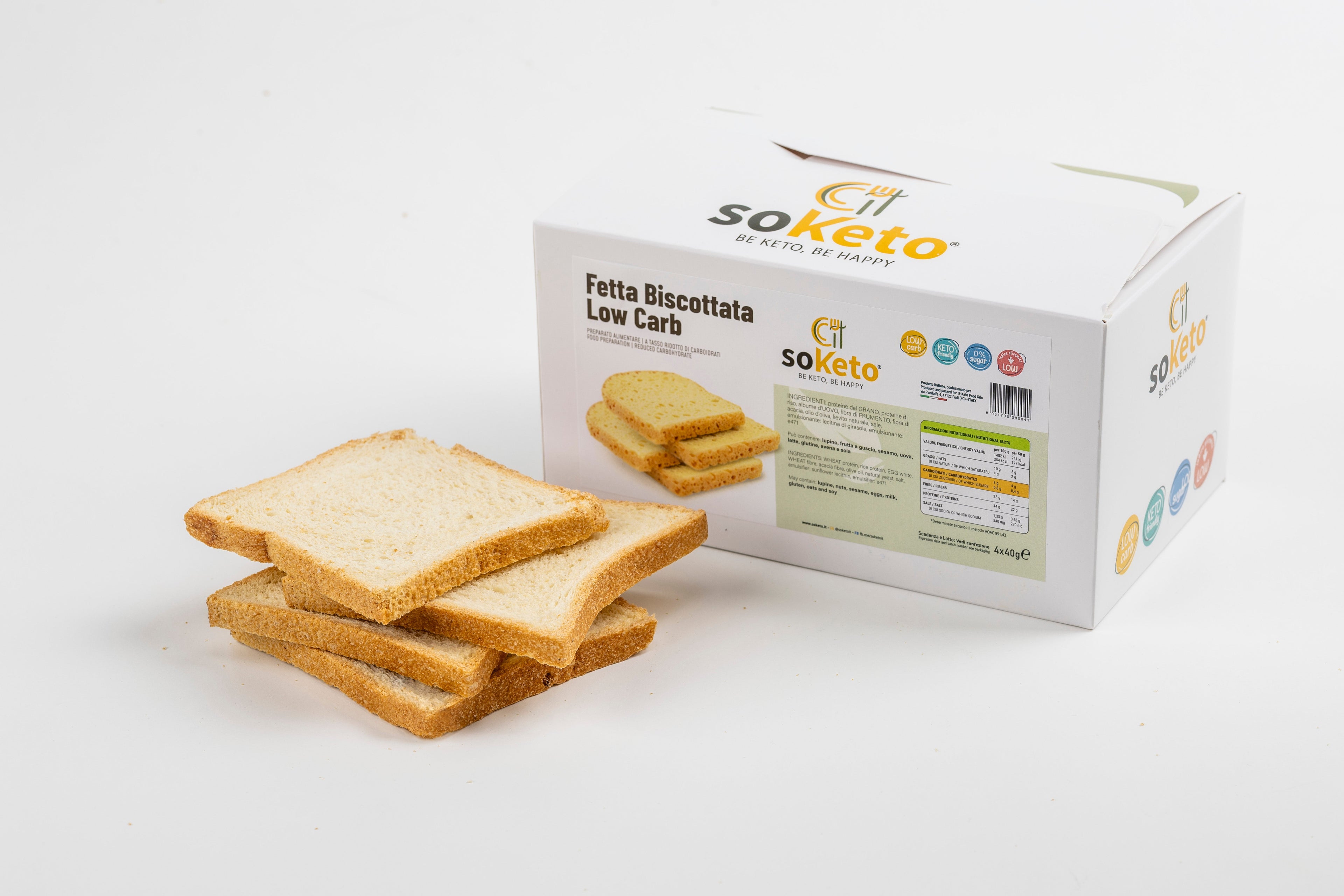 Fette Biscottate Keto Low Carb 0% di zuccheri