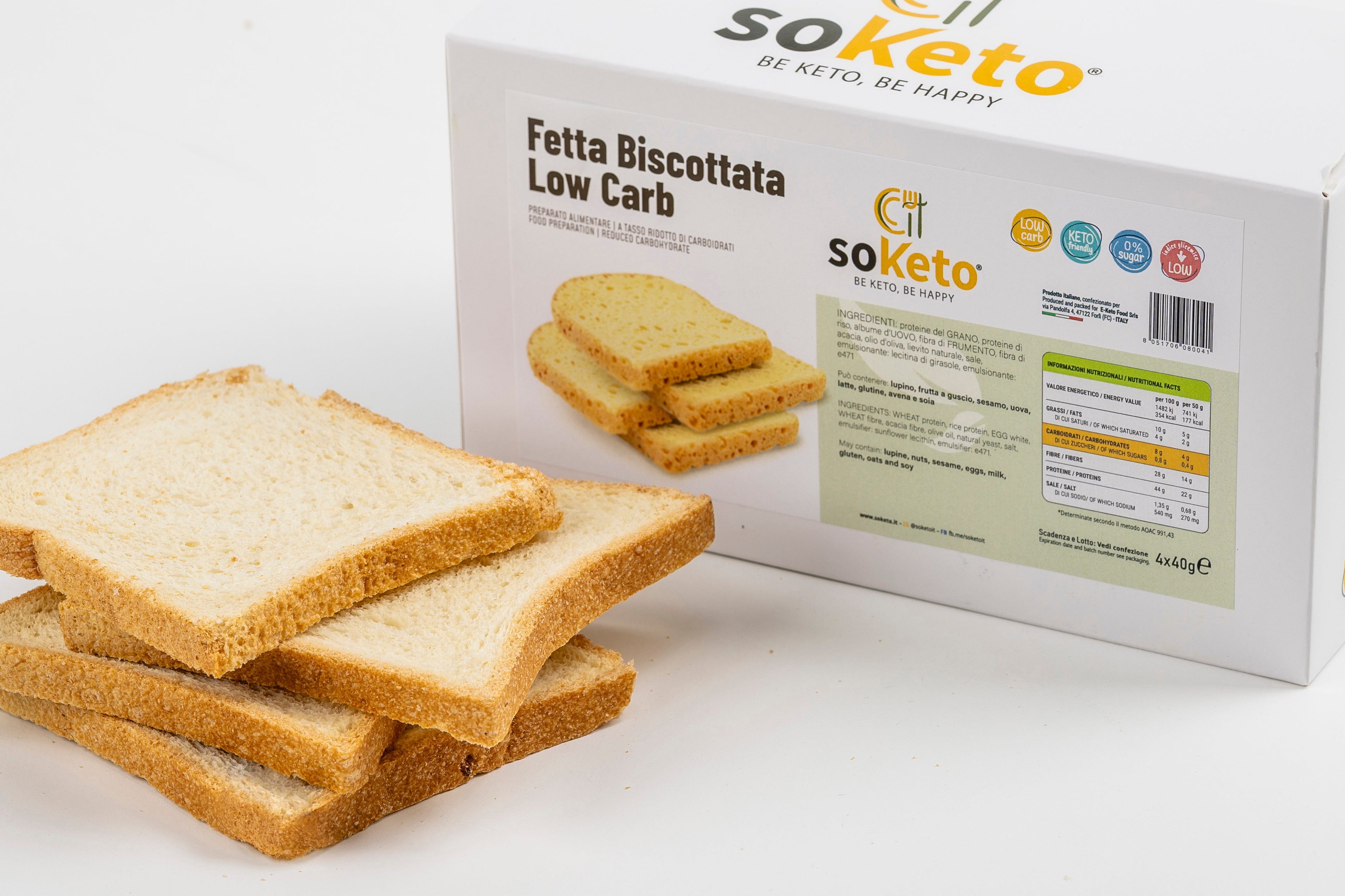 Fette Biscottate Keto Low Carb 0% di zuccheri