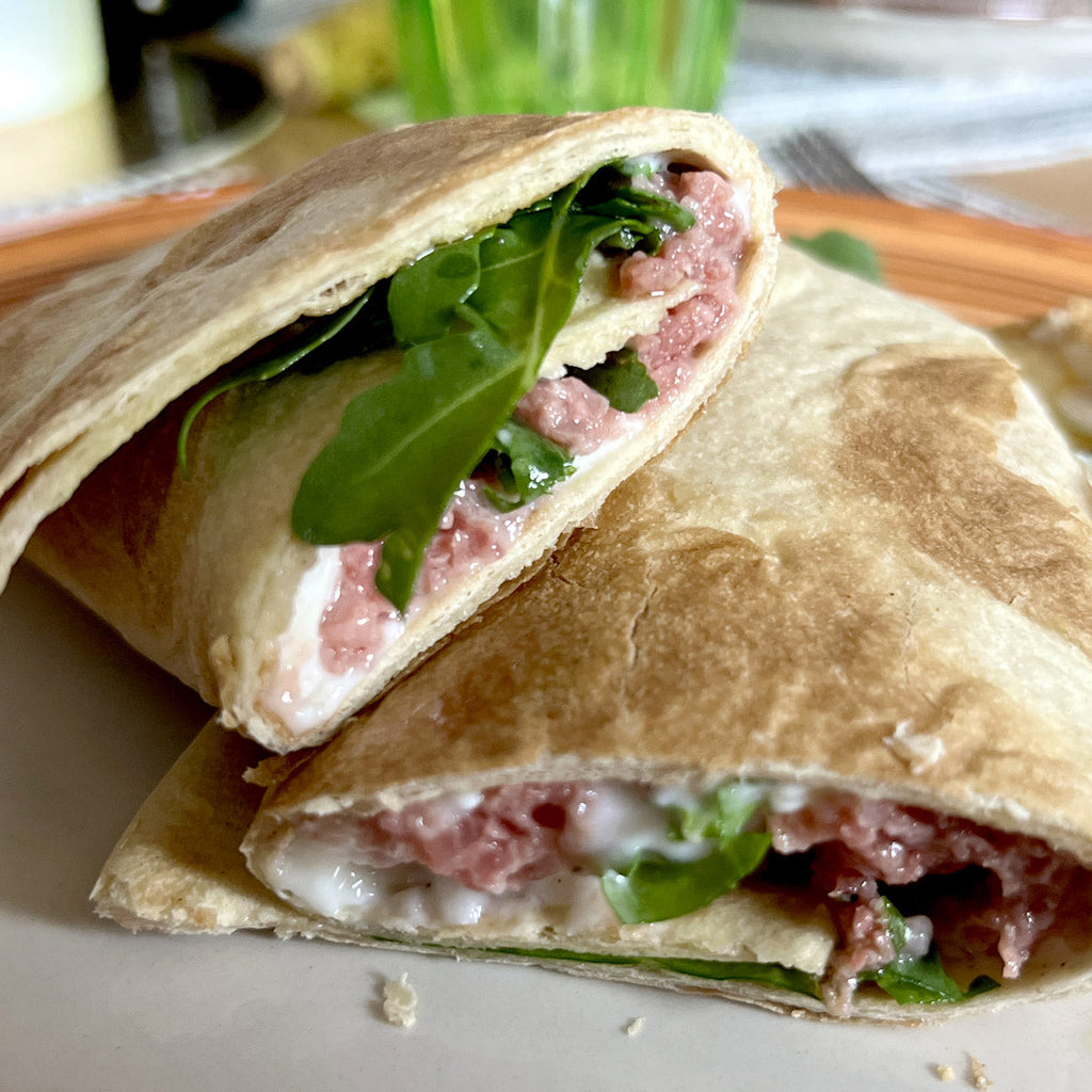 Piadina Low Carb Proteica 11g Proteine SOLO 6.8g Carbo per Piadina - Piada Keto 22.9g Fibre Olio Cocco - Per Wrap e Farciture Basso IG
