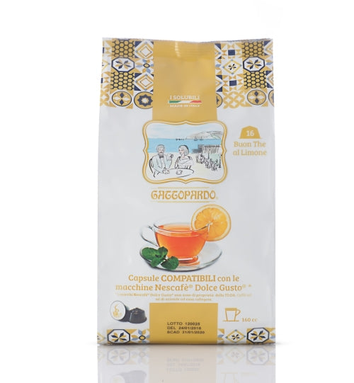 16 Capsule Compatibili Dolce Gusto Toda Gattopardo Tè al Limone